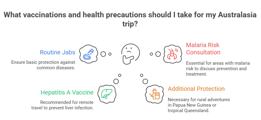Vaccinations and health advice for Australasia